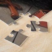 ヴィンテージビクトリアンステームパンク刑事ドレス ジグソーパズル (側面)