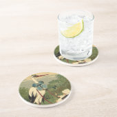 ヴィンテージビクトリアンストークとベビーキャリッジ コースター (側面)