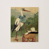 ヴィンテージビクトリアンストークとベビーキャリッジ ジグソーパズル (縦)