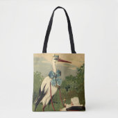 ヴィンテージビクトリアンストークとベビーキャリッジ トートバッグ (正面)