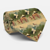 ヴィンテージビクトリアンストークとベビーキャリッジ ネクタイ (ロール)