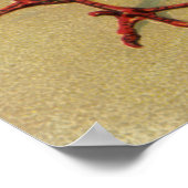 ヴィンテージビクトリアンストークとベビーキャリッジ ポスター (角)