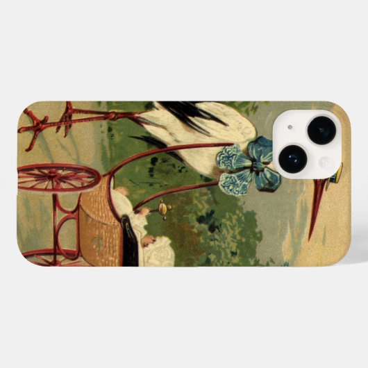 ヴィンテージビクトリアンストークとベビーキャリッジ Case-Mate iPhoneケース (裏面 (横))