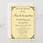 ヴィンテージビクトリアンストーク、ベビーシャワー招待状 招待状 (裏面)