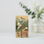 ヴィンテージビクトリアンストーク、ベビーシャワー エンクロージャーカード (スタンド正面)