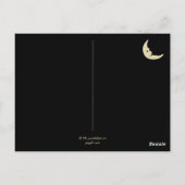 ヴィンテージビクトリアンスプークドガール&パンプキン鏡 ポストカード (裏面)