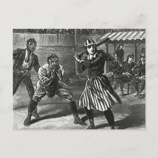 ヴィンテージビクトリアンスポーツ女子球団 ポストカード (正面)