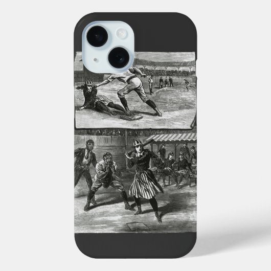 ヴィンテージビクトリアンスポーツ女子球団 Case-Mate iPhoneケース (裏面)