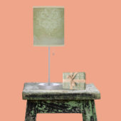 ヴィンテージビクトリアンスモーキーグリーンアレーダマスク クッション