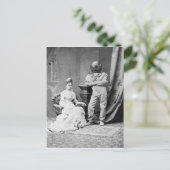 ヴィンテージビクトリアンスーツを着た男性 ポストカード (スタンド正面)