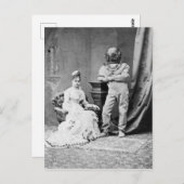 ヴィンテージビクトリアンスーツを着た男性 ポストカード (正面/裏面)