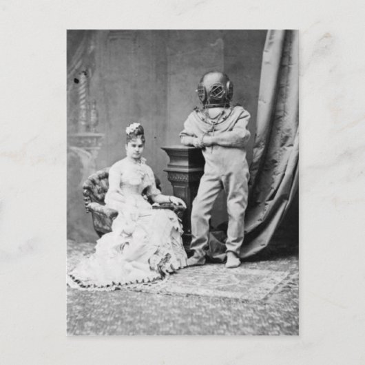 ヴィンテージビクトリアンスーツを着た男性 ポストカード (正面)