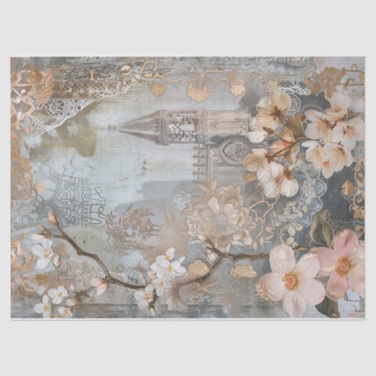 ヴィンテージビクトリアンターレ教会の分離 薄葉紙 (正面)