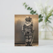 ヴィンテージビクトリアンダイバースーツ ポストカード (スタンド正面)