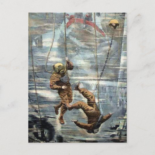 ヴィンテージビクトリアンダイバー ポストカード (正面)