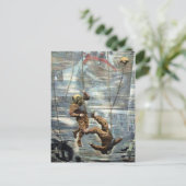 ヴィンテージビクトリアンダイバー ポストカード (スタンド正面)