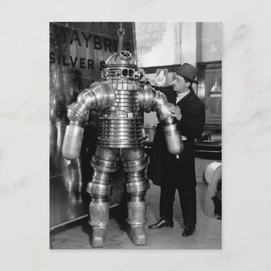 ヴィンテージビクトリアンダイビングスーツ ポストカード (正面)