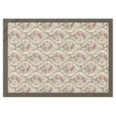 ヴィンテージビクトリアンダマスク繊細な旋回フローラ テーブルクロス (正面(横))