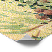 ヴィンテージビクトリアンチャイルドガールズ吹ラッパ草原 ポスター (角)