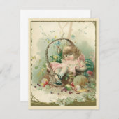 ヴィンテージビクトリアンチャイルド、女の子春フルーツバスケット (正面/裏面)