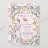 ヴィンテージビクトリアンティーパーティー 招待状 (正面/裏面)