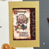 ヴィンテージビクトリアンディケンスクリスマスカロル挨拶 シーズンポストカード