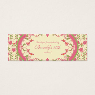 ヴィンテージビクトリアンデイジーフローラメッセージカード