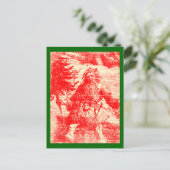 ヴィンテージビクトリアントイルクリスマス シーズンポストカード (スタンド正面)