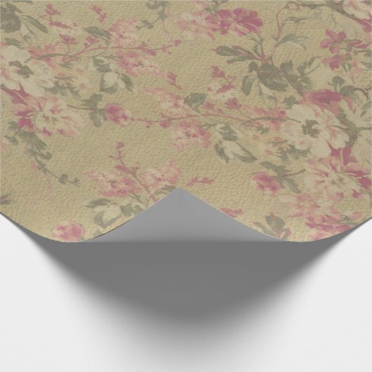ヴィンテージビクトリアントレンディーフローリストファンシー ラッピングペーパー (角)