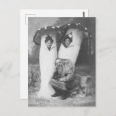 ヴィンテージビクトリアントロールとキノコの衣装 ポストカード (正面/裏面)