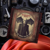 ヴィンテージビクトリアンドラキュラアダルトハロウィーン 三つ折り招待状