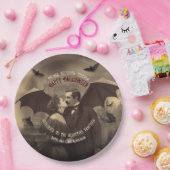 ヴィンテージビクトリアンドラキュラゴシックハロウィーンビュッフェ ペーパープレート (パーティー)