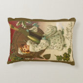 ヴィンテージビクトリアンニューイヤーエブシャンパンエンジェル アクセントクッション (裏面)