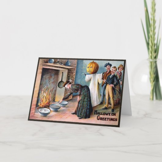 ヴィンテージビクトリアンハロウィーンの伝統カード シーズンカード (正面)