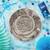 ヴィンテージビクトリアンハロウィーンゴシックバラ ペーパープレート (パーティー)