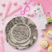 ヴィンテージビクトリアンハロウィーンゴシックバラ ペーパープレート (パーティー)