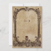 ヴィンテージビクトリアンハロウィーン 招待状 (裏面)