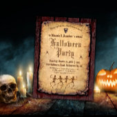 ヴィンテージビクトリアンハローウィンパーティ葉書 ポストカード