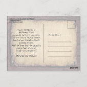 ヴィンテージビクトリアンハローウィンパーティ葉書 ポストカード (裏面)