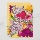 ヴィンテージビクトリアンハート&フラワーバレンタイン (正面/裏面)