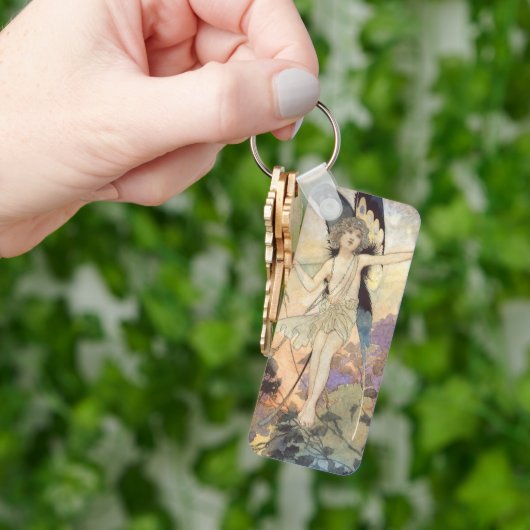 ヴィンテージビクトリアンバタフライフェアリーバイロビンソン キーホルダー (手)