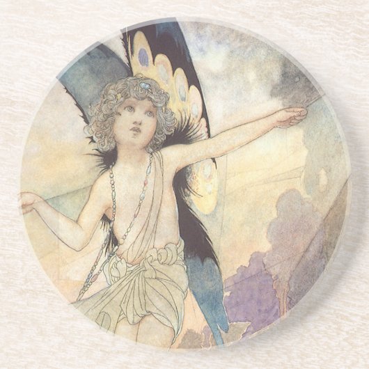 ヴィンテージビクトリアンバタフライフェアリーバイロビンソン コースター (正面)