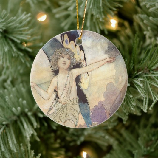 ヴィンテージビクトリアンバタフライフェアリーバイロビンソン セラミックオーナメント (ツリー)