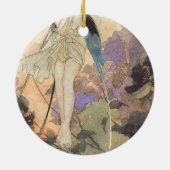 ヴィンテージビクトリアンバタフライフェアリーバイロビンソン セラミックオーナメント (裏面)