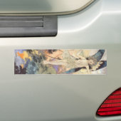 ヴィンテージビクトリアンバタフライフェアリーバイロビンソン バンパーステッカー (車上)