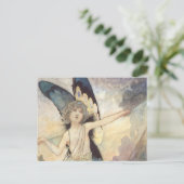 ヴィンテージビクトリアンバタフライフェアリーバイロビンソン ポストカード (スタンド正面)