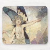 ヴィンテージビクトリアンバタフライフェアリーバイロビンソン マウスパッド (正面)