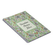 ヴィンテージビクトリアンバニーラビットベリーガーデンイースター ノートブック (右側)