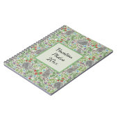 ヴィンテージビクトリアンバニーラビットベリーガーデンイースター ノートブック (左側)