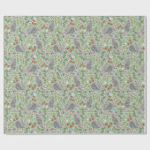 ヴィンテージビクトリアンバニーラビットベリーガーデンイースター ラッピングペーパー (フラット)